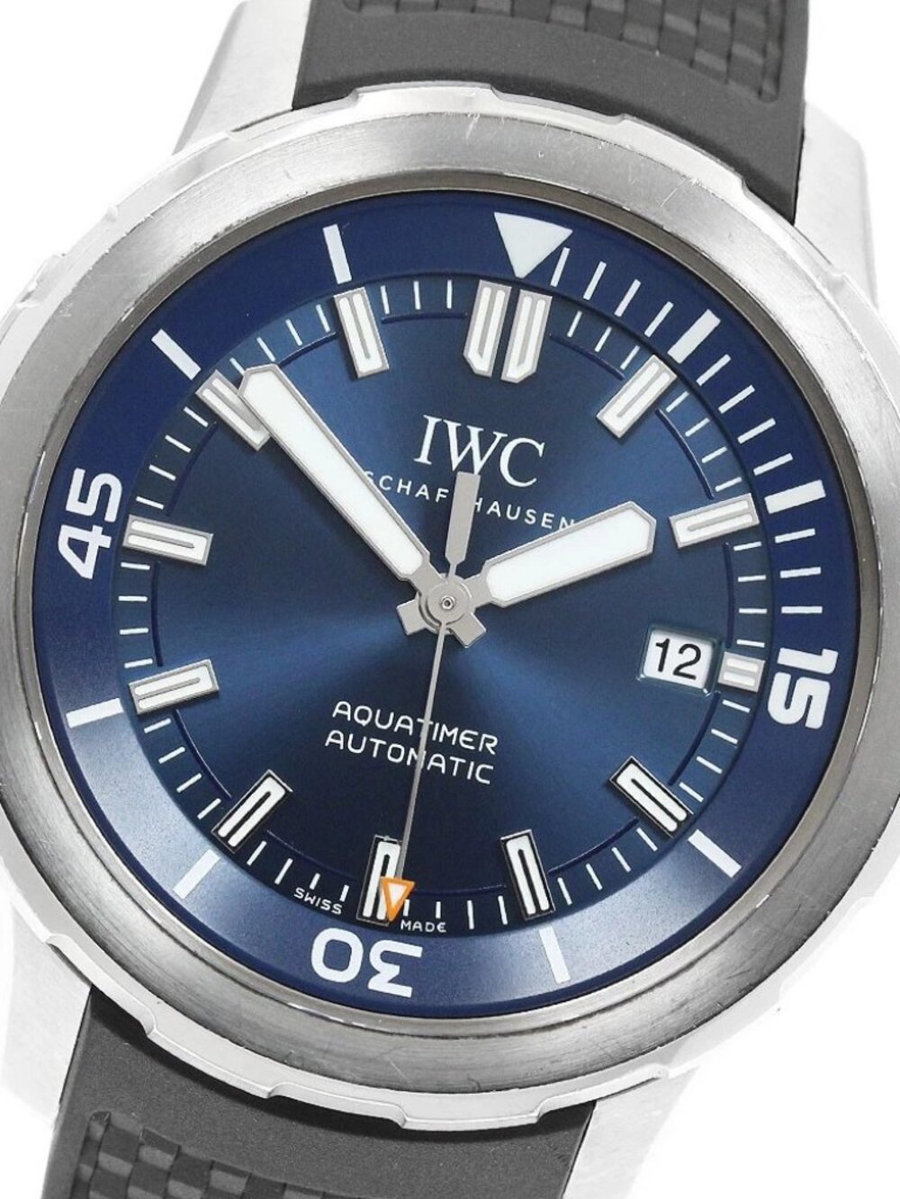 IWC SCHAFFHAUSEN Aquatimer Date Navy Dial Automatic Men's Watch_965561